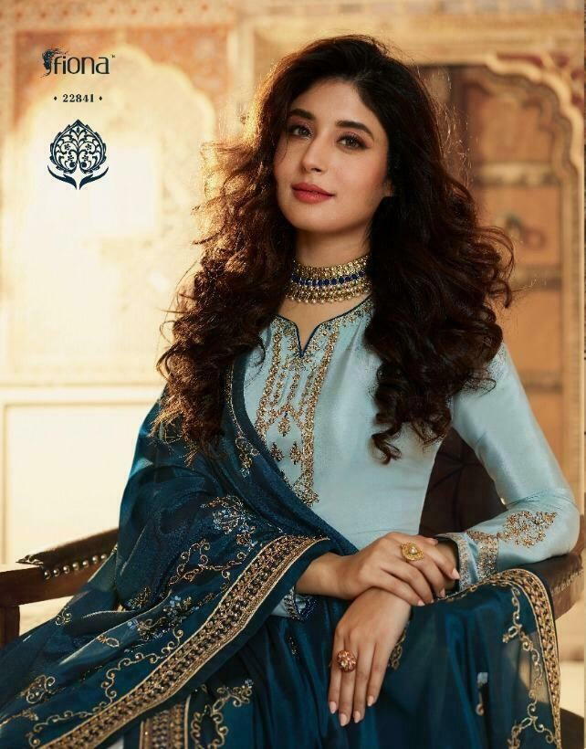 AMEENA BY FIONA SATIN MUSLIN SALWAR KAMEEZ EXPORTER IN GUJARAT 1