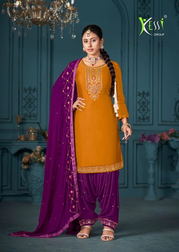 PATIALA HOUSE VOL 99 BY KESSI GROUP PURE JAM SILK SALWAR KAMEEZ WHOLESALER IN INDIA
