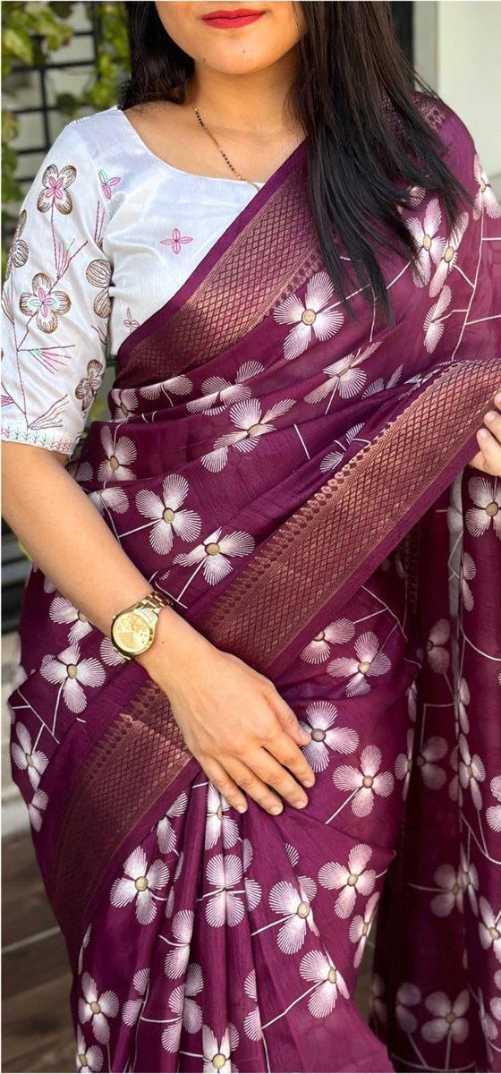 MANJIRI BY SAGAR IMPEX MUSLIN COTTON SAREE MANUFACTURER IN SURAT 1