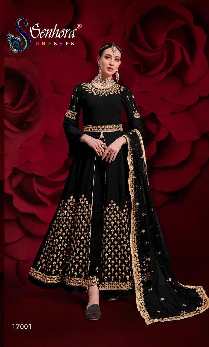 AGHA NOOR 17001 COLORS BY SENHORA PURE GEORGETTE SALWAR KAMEEZ EXPORTER IN INDIA 1