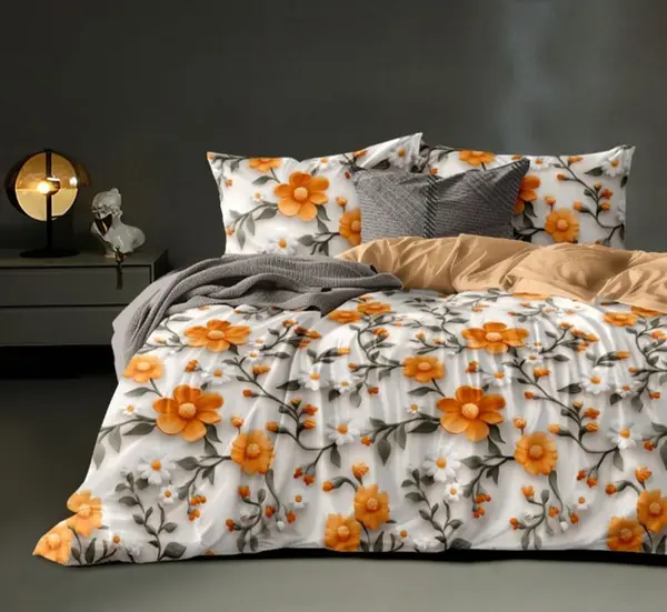 King Size 108"x108" Double Bedsheet With 2 Pillow Covers + 1 Free Bath Towel