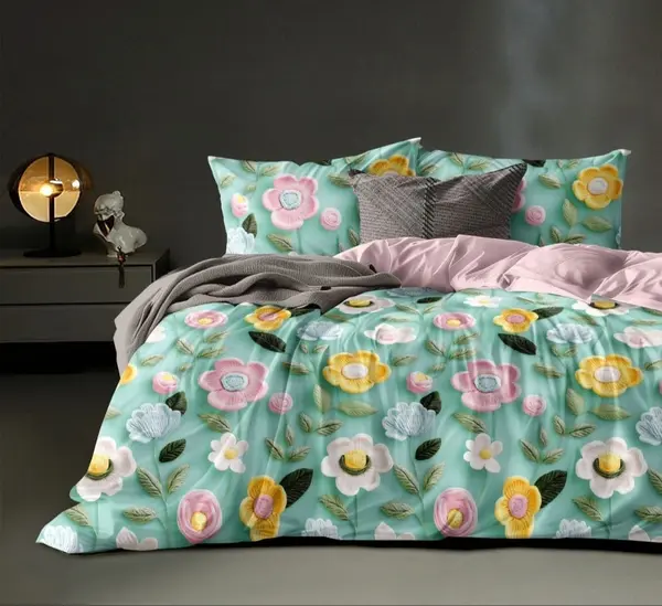 King Size 108"x108" Double Bedsheet With 2 Pillow Covers + 1 Free Bath Towel