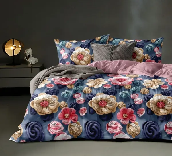 King Size 108"x108" Double Bedsheet With 2 Pillow Covers + 1 Free Bath Towel