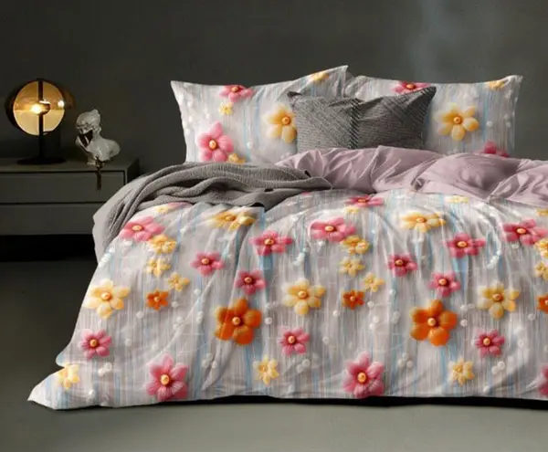 King Size 108"x108" Double Bedsheet With 2 Pillow Covers + 1 Free Bath Towel
