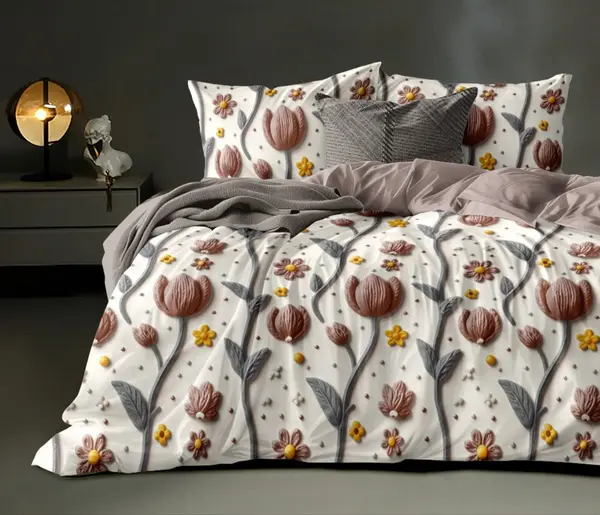 King Size 108"x108" Double Bedsheet With 2 Pillow Covers + 1 Free Bath Towel