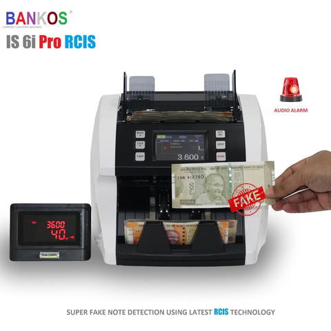 Bankos IS 6i PRO CIS MIX VALUE Note Counting Machine with Counterfeit Notes Detection