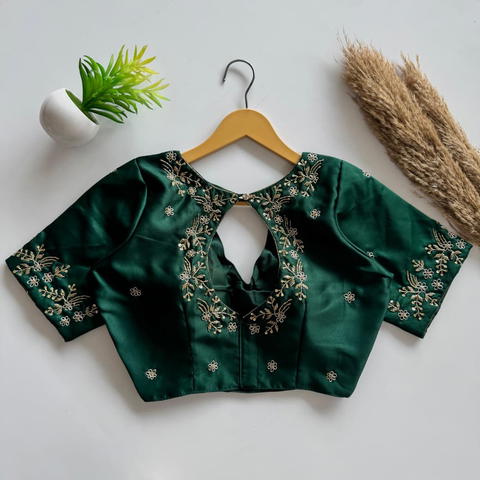 Soft Silk Handwork Saree Blouse with Premium Detailing