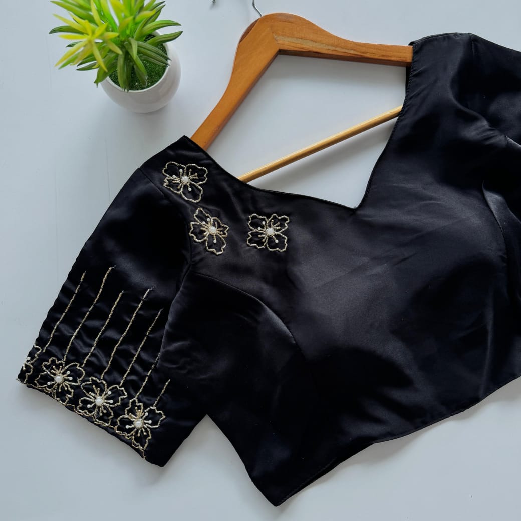 Beautiful Dilruba Silk Golden Handwork Blouse 1