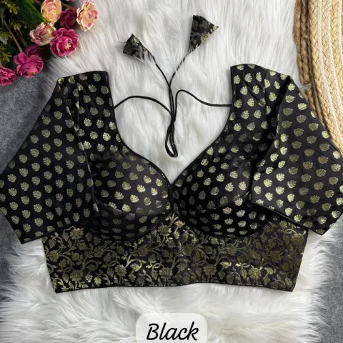 Premium Sabyasachi Style Pure Nylon Jacquard Blouse