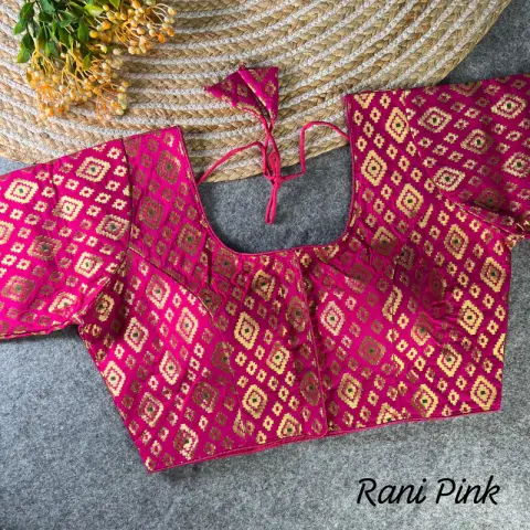 Banarasi Jacquard Patola Weaving Saree Blouse