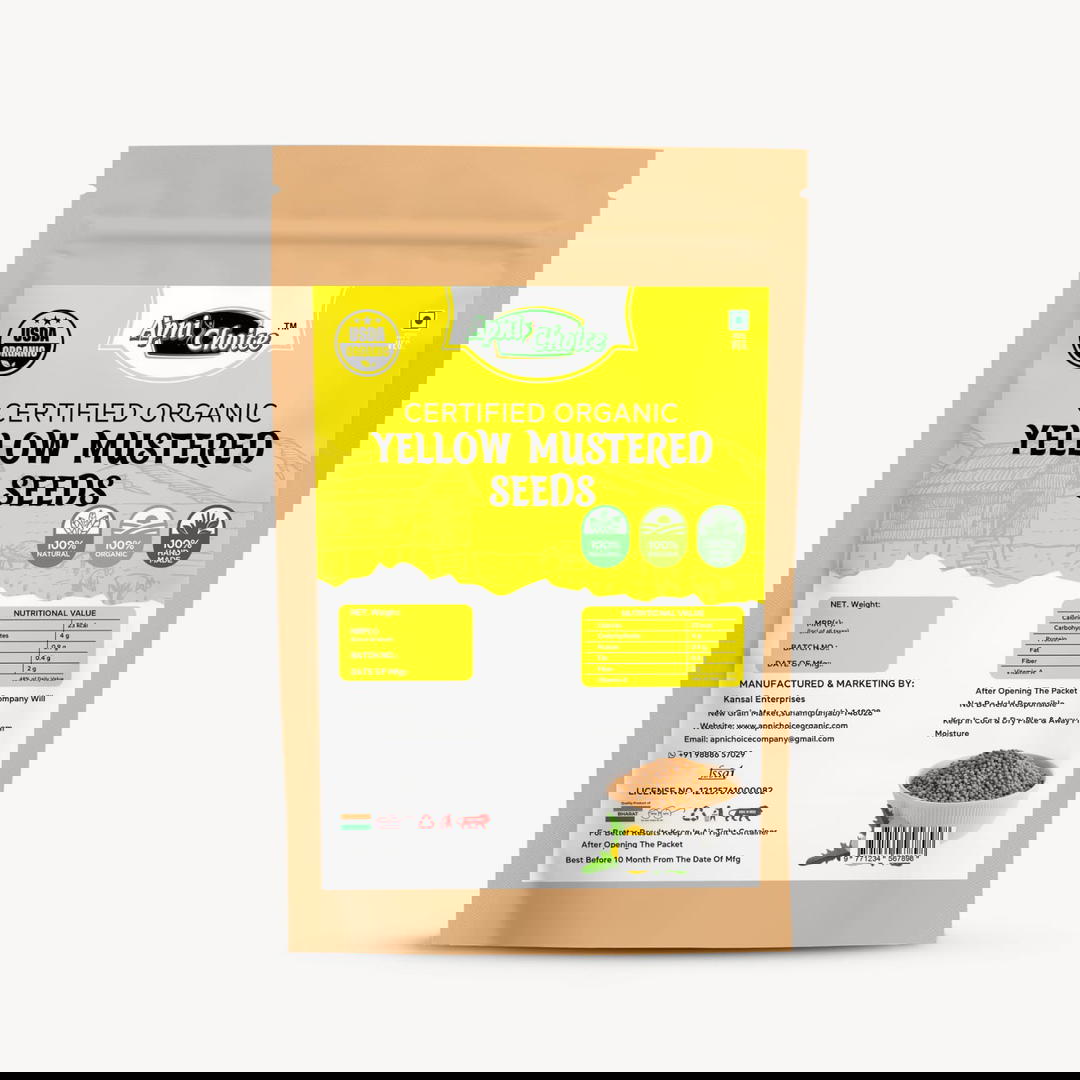 CERTIFIED ORGANIC YELLOW MUSTERED SEEDS 1