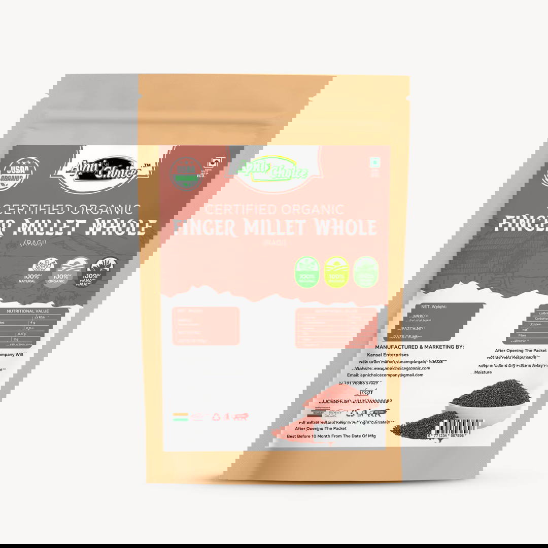 CERTIFIED ORGANIC FINGER MILLET WHOLE (RAGI) 1