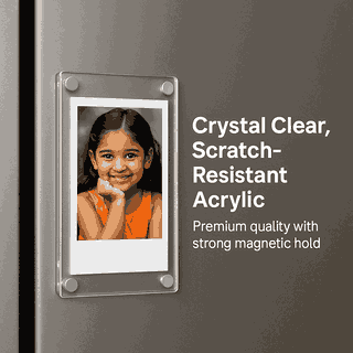 Acrylic Fridge Magnet - Rectangle - 6 x 9 CM 3