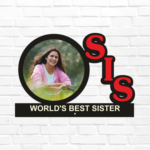 SIS Table Top - 1 Photo (World's Best Sister)