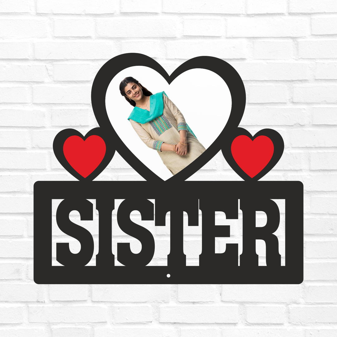 Sister Table Top - 1 Heart Photo 1