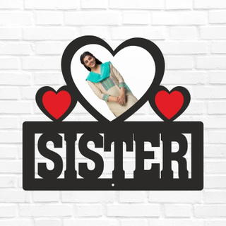 Sister Table Top - 1 Heart Photo 1