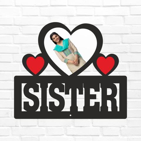 Sister Table Top - 1 Heart Photo