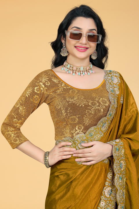 Round Neck Cotton Lycra|Stretchable Blouse for Women|Readymade Blouse for Women|Blouses