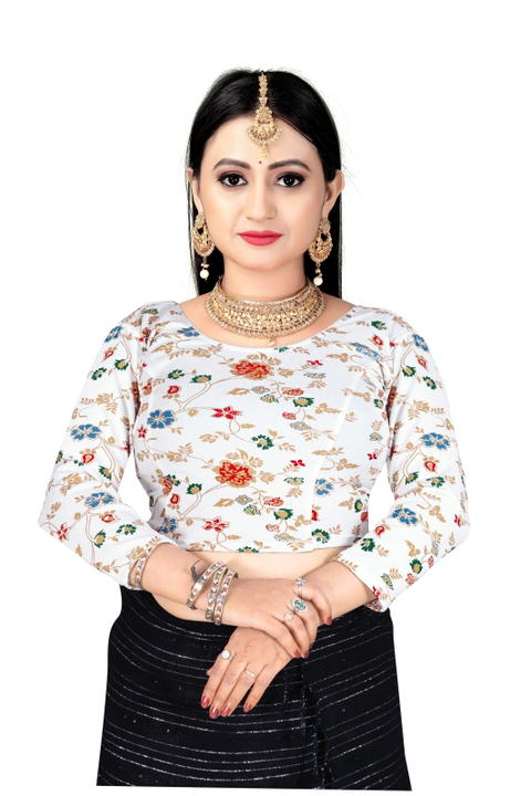 Round Neck Cotton Lycra|Stretchable Blouse for Women|Readymade Blouse for Women|Blouses|Stretchable Blouse Readymade