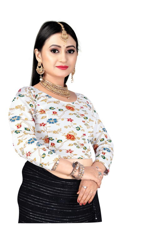Round Neck Cotton Lycra|Stretchable Blouse for Women|Readymade Blouse for Women|Blouses|Stretchable Blouse Readymade