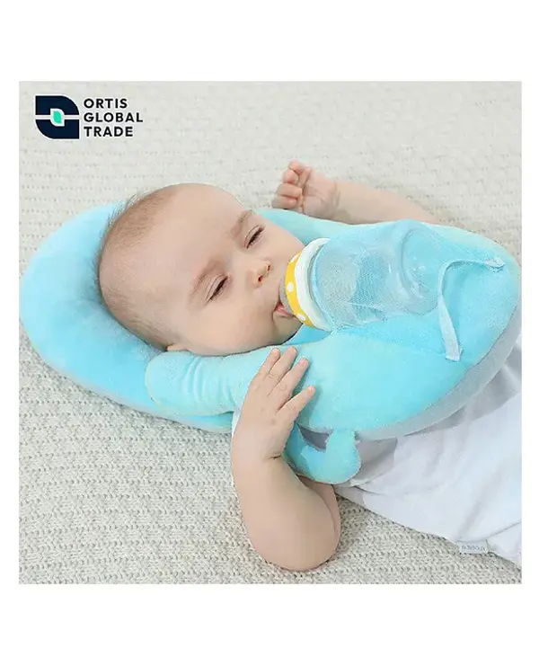 Baby Feeding Pillow & Head Protection Cushion Blue