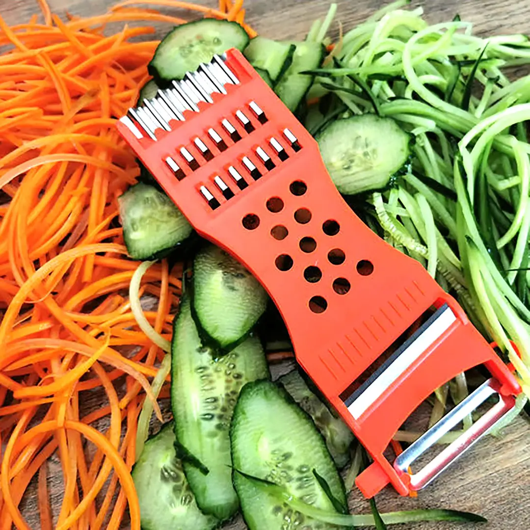 6-in-1 Vegetable Spiralizer, Julienne Slicer & Peeler – Multifunction Kitchen Cutter 1