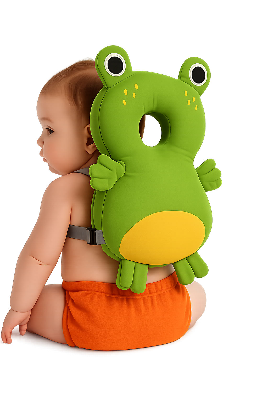Baby Head Protector – Frog Soft Cushion 1
