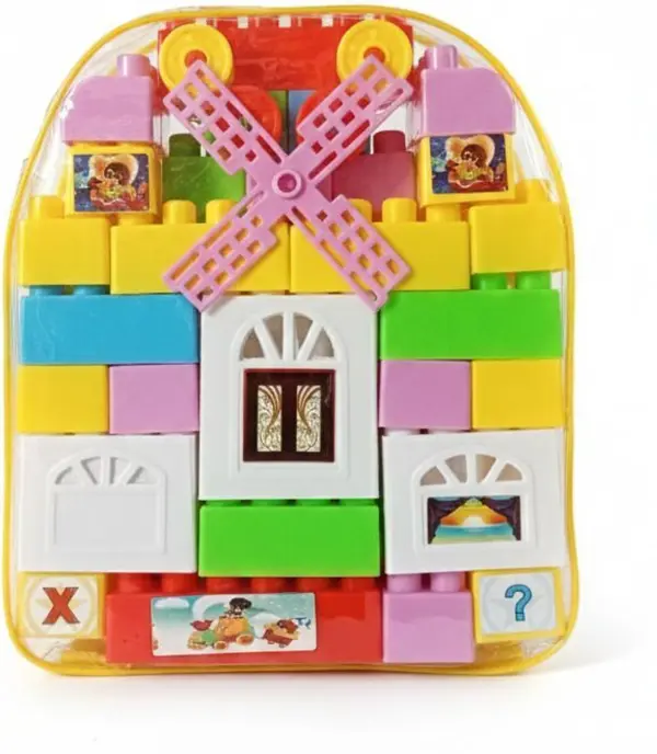 58 Pcs Big Fan Building Blocks Set for Kids