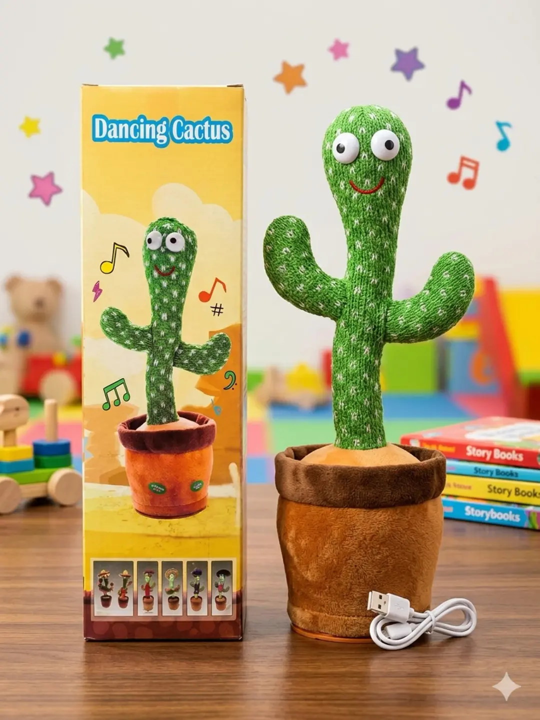 Dancing Cactus Talking Toy with Music & Voice Recording 1