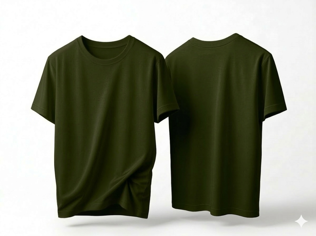 Premium Bio-Wash 100% Cotton T-Shirt for Men | Super Combed, Pre-Shrunk & Anti-Pilling Soft Breathable Fabric 1