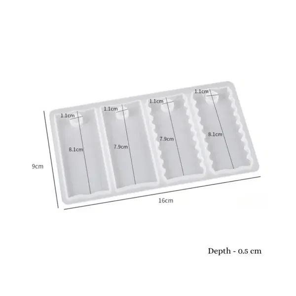 Rectangle Name Keychain Tag Mold