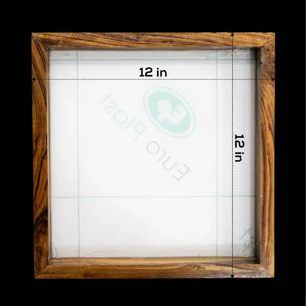 Teak Wood Frame 12X12 Inch