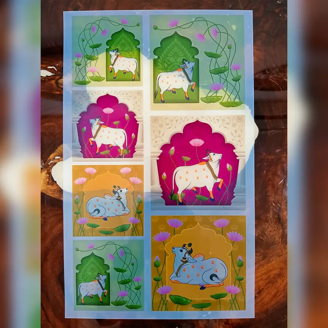 Insert Sheet - Pichwai Cow Stickers_01 1