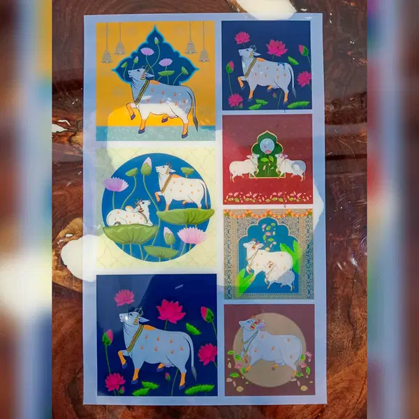 Insert Sheet - Pichwai Cow Stickers_02