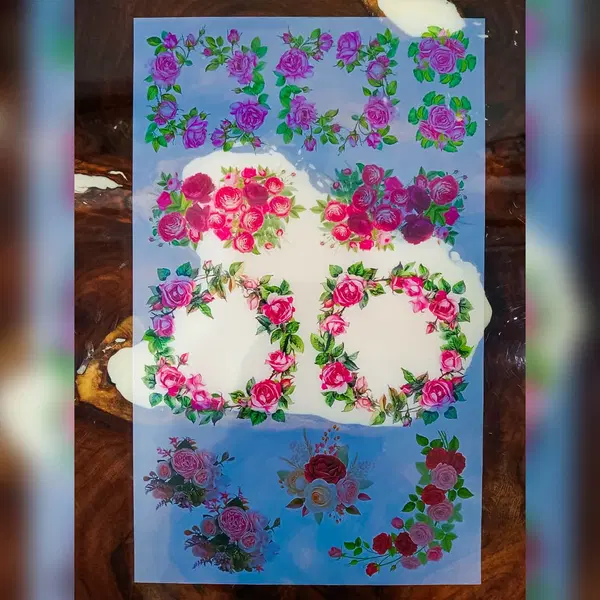 Insert Sheet - Roses Collection Stickers