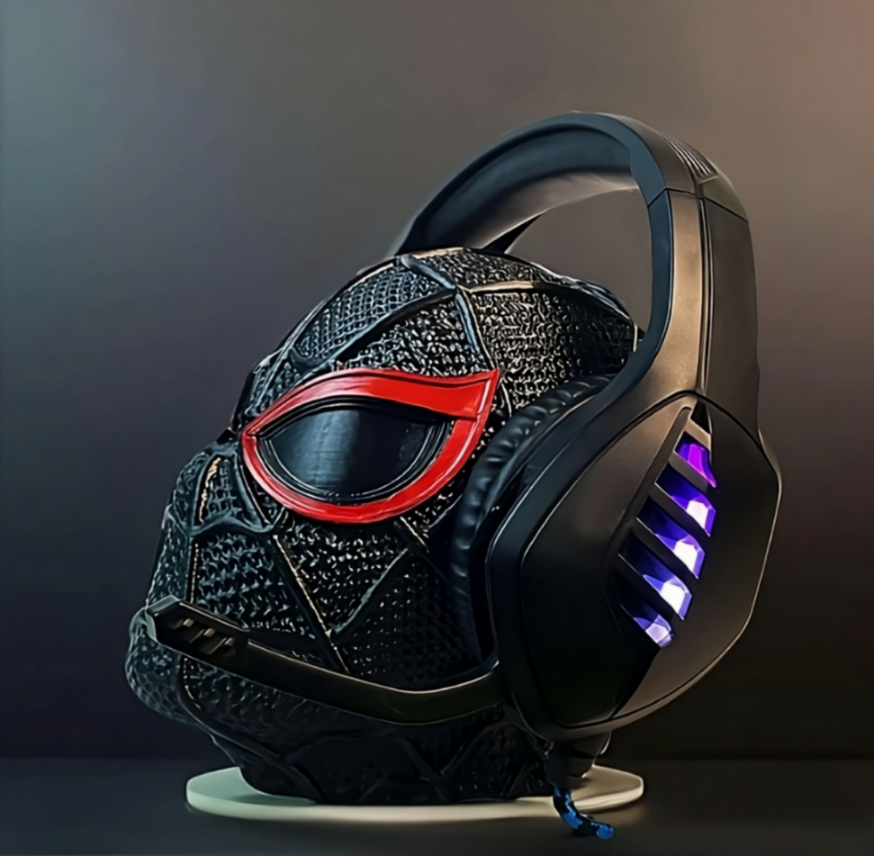 Spiderman Head Sculpture and Headphone Holder 1