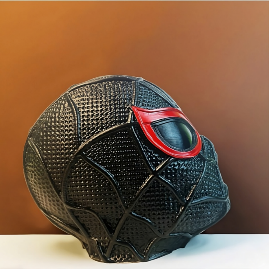Spiderman Head Sculpture and Headphone Holder 3