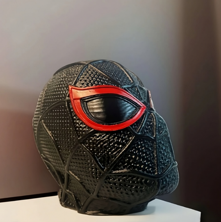 Spiderman Head Sculpture and Headphone Holder 4