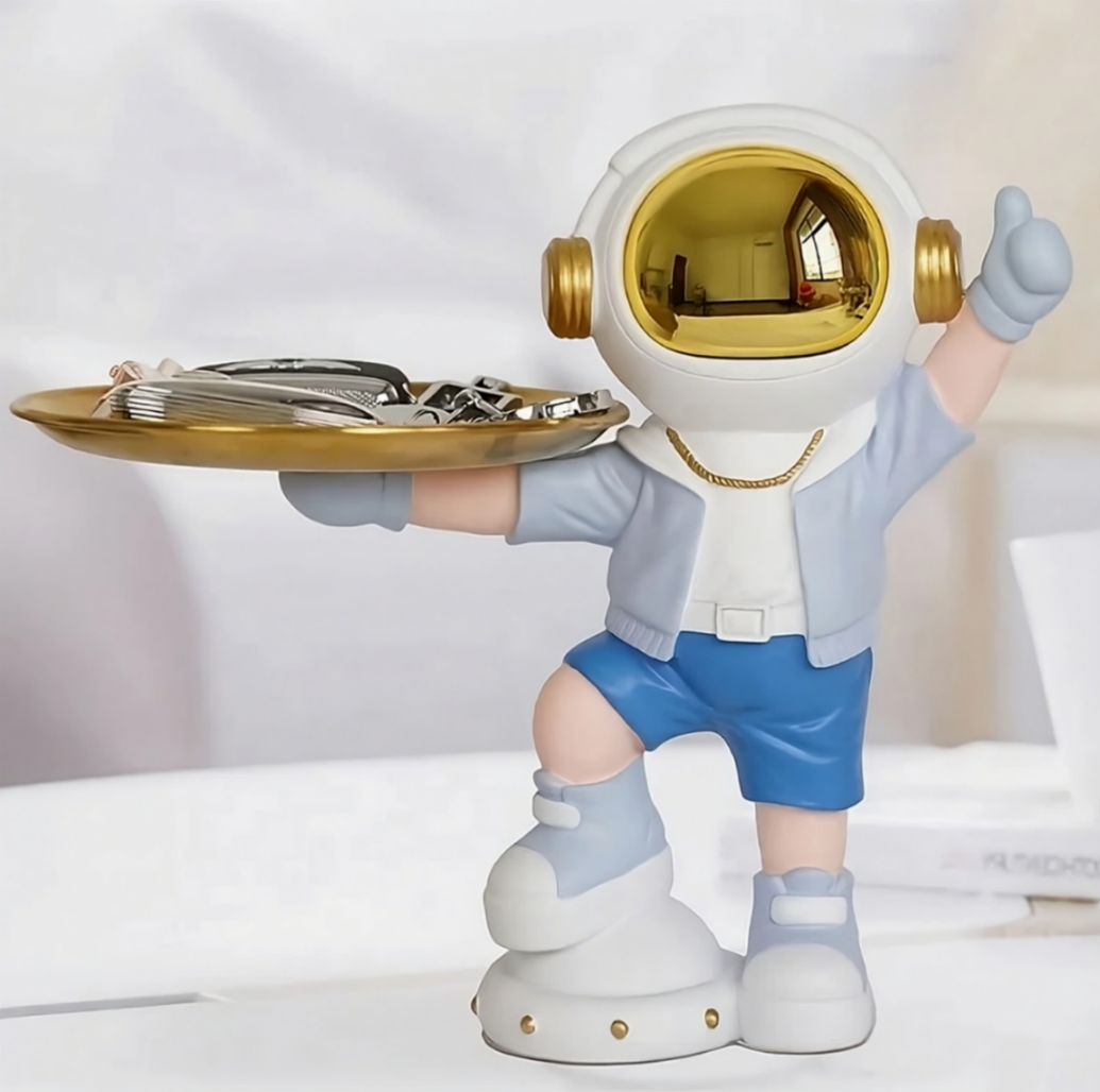 Joyful Astronaut with Tray 1