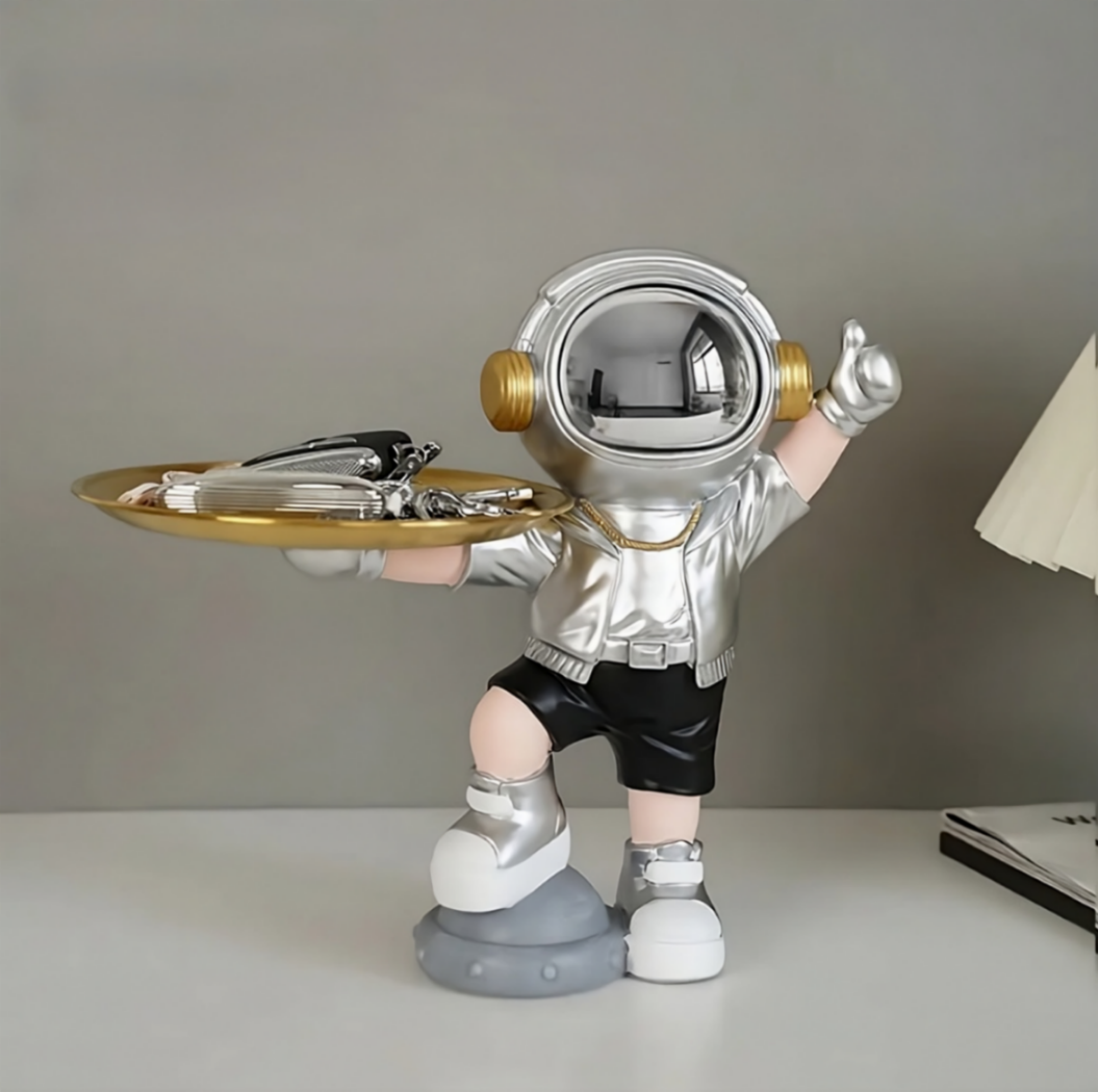Joyful Astronaut with Tray 2