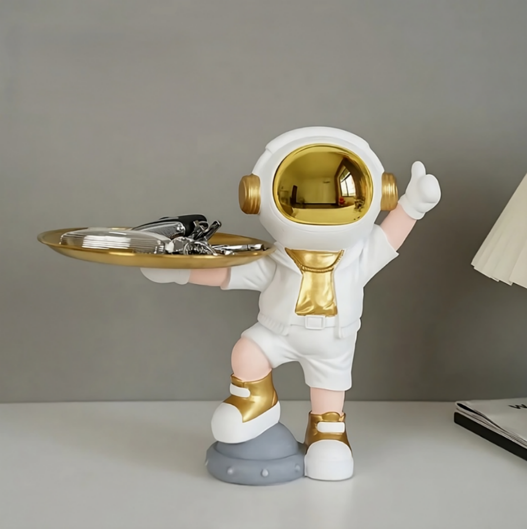 Joyful Astronaut with Tray 3