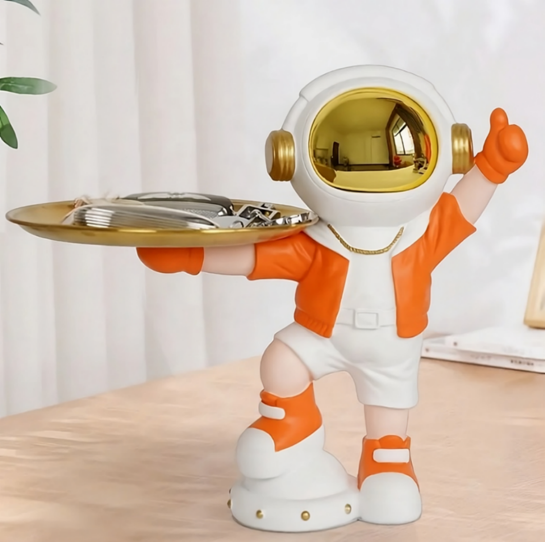 Joyful Astronaut with Tray 4