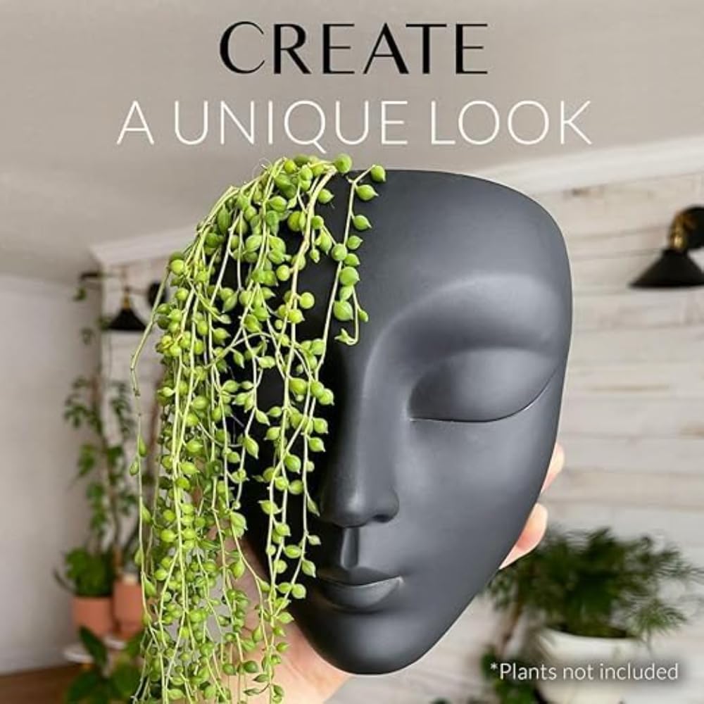 Face Wall Hanging Planter 5