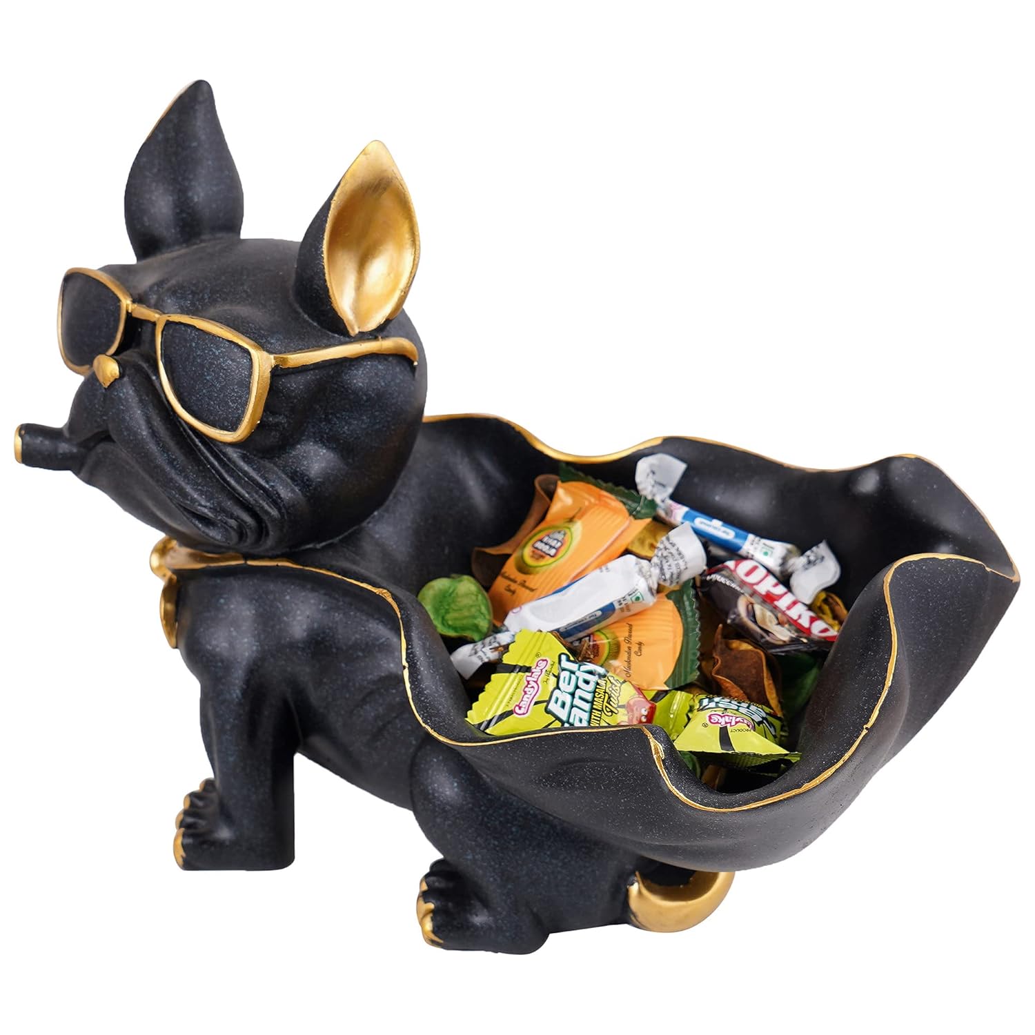 Dog Showpiece for Home Decor showpiece (7.5 inch)(Resin, Black) 4