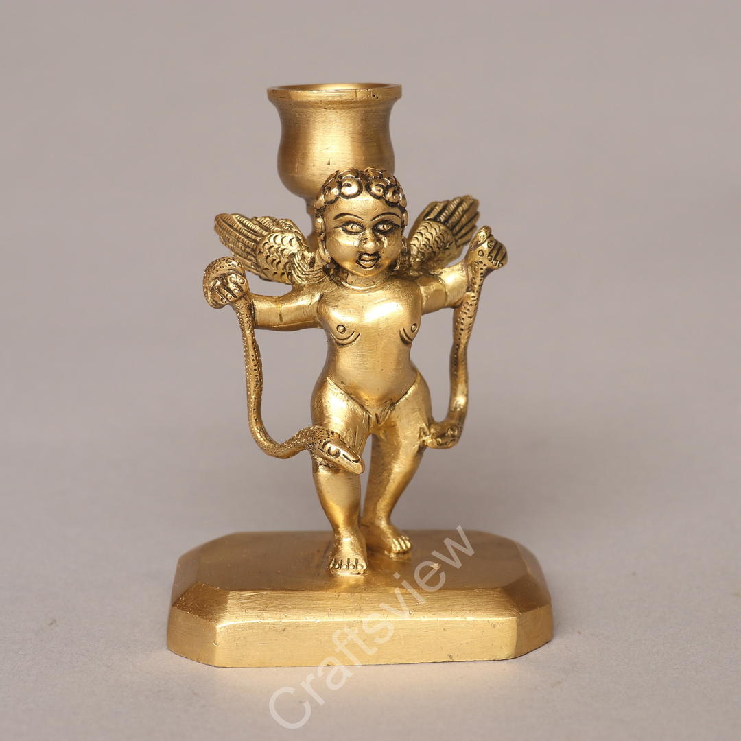 Brass Flying Angel Tealight Candle Holder 1