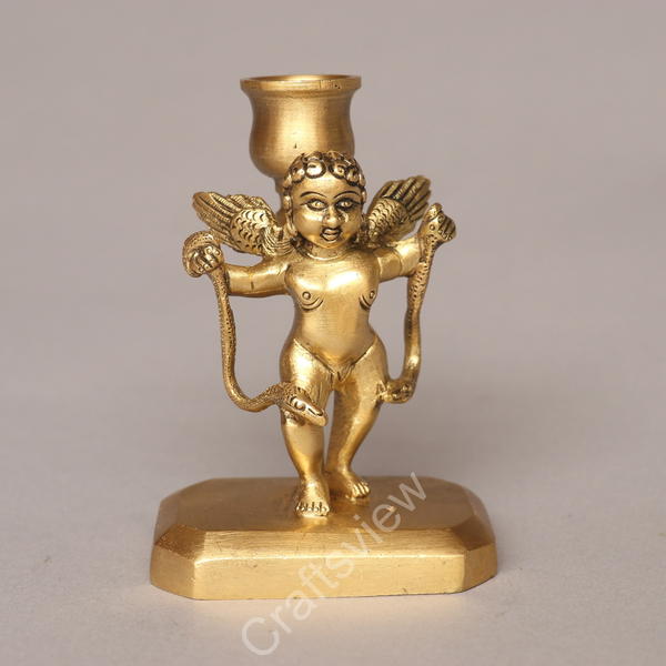 Brass Flying Angel Tealight Candle Holder