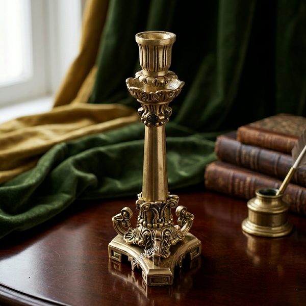 Brass Victorian Candle Stand