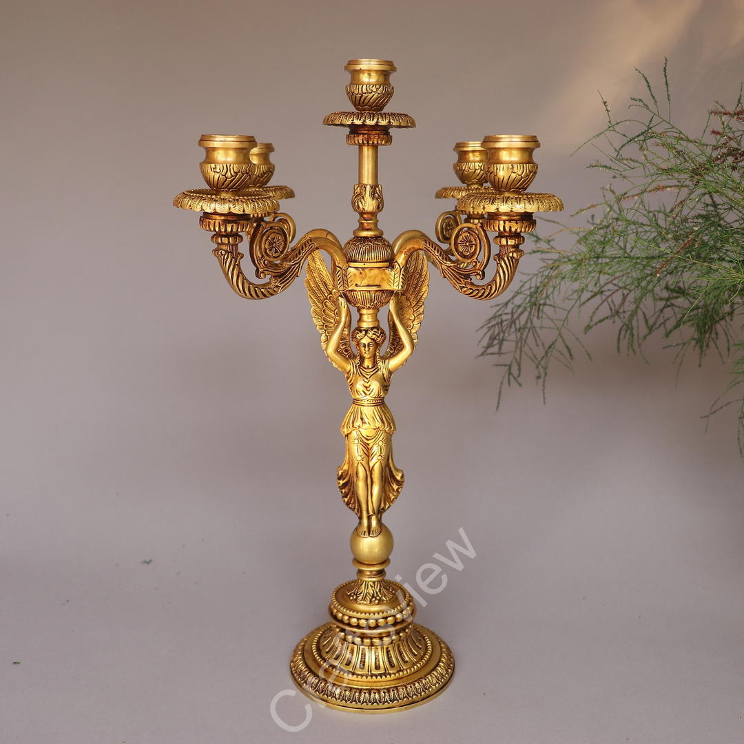Brass Candle Stand Beautiful Addition Made by Artist 1