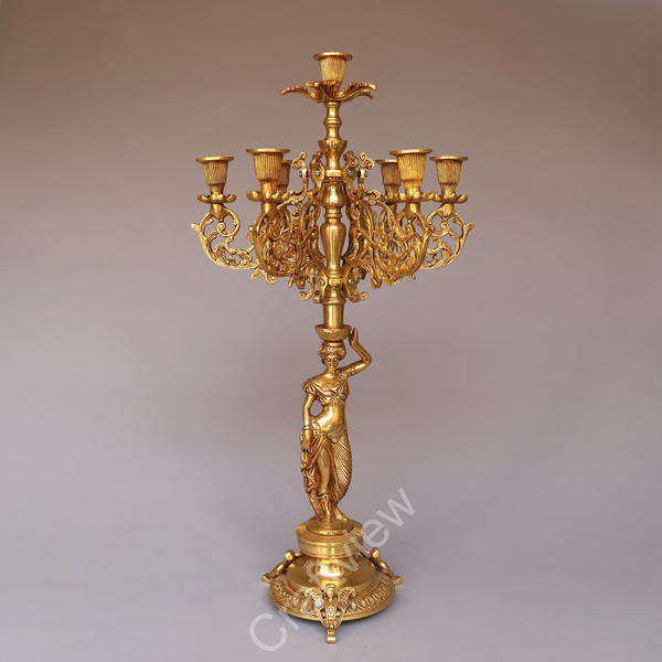 Brass Candle Holder Beautiful Addition Made by Artist