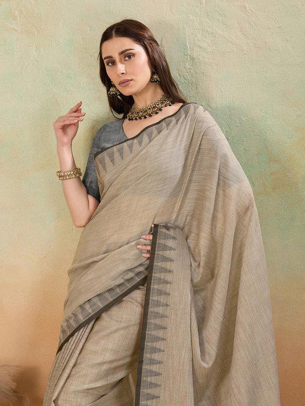 BFM Woven Bollywood Linen Sarees Saree 1
